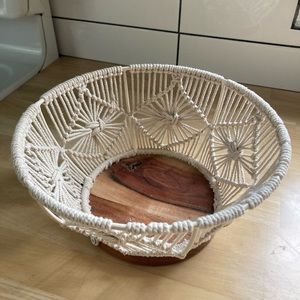 Bohemian Macrame Home Decor Storage Basket